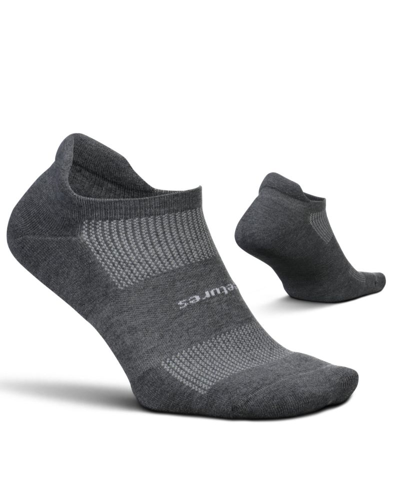 Men's High Performance Max Cushion Ankle Sock - No Show Socks for Women & Men with Heel Tab
