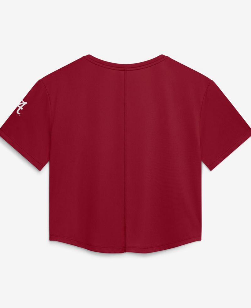 Women's Crimson Alabama Crimson Tide Premium Performance Dri-FIT Cropped Top