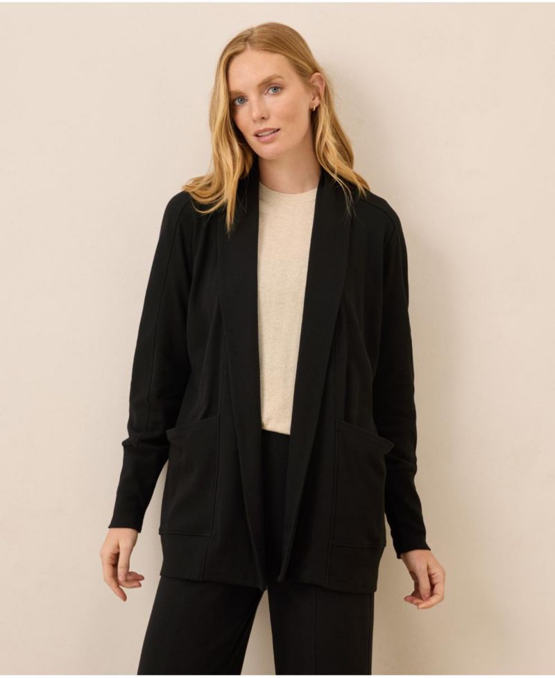 Women's Organic Cotton Airplane Wrap Cardigan