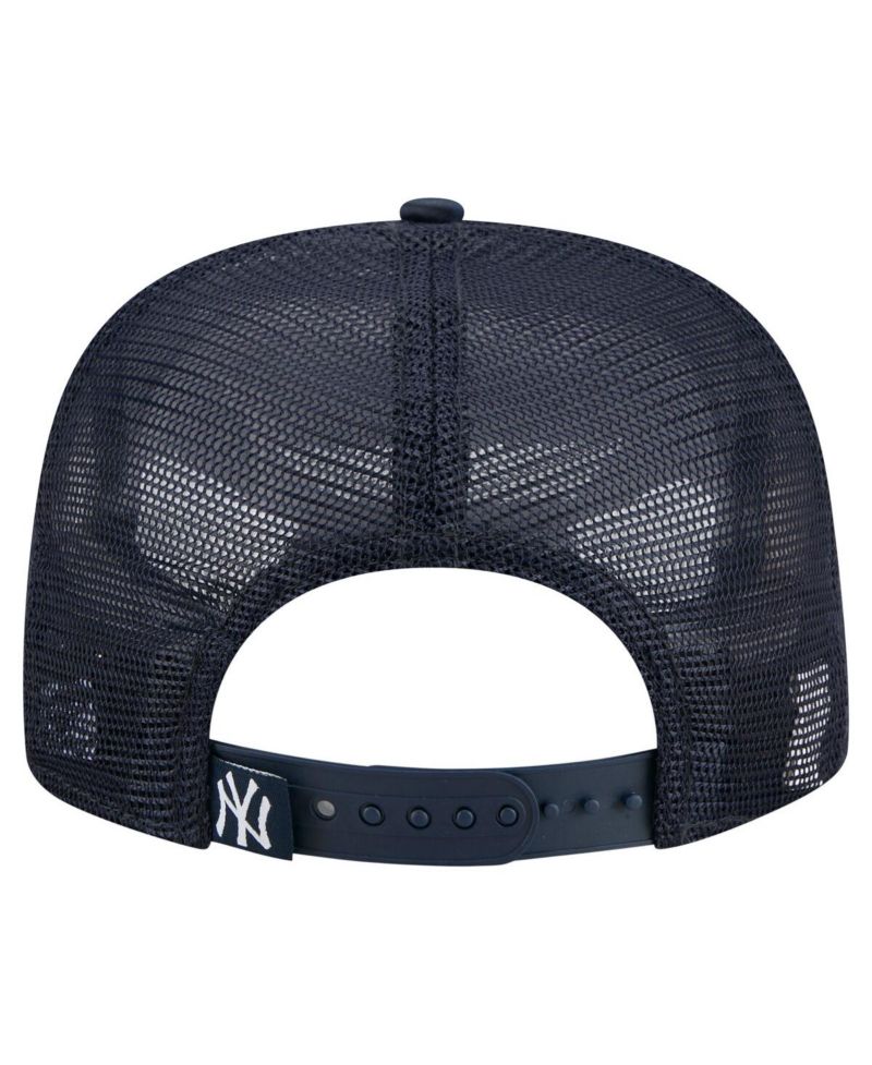 Men's Navy New York Yankees Retro Satin Script Golfer Adjustable Hat
