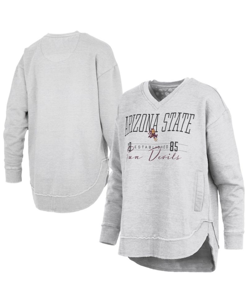 Women's Arizona State Sun Devils Marcus East Hall Poncho V-Neck Graphic Sweatshirt