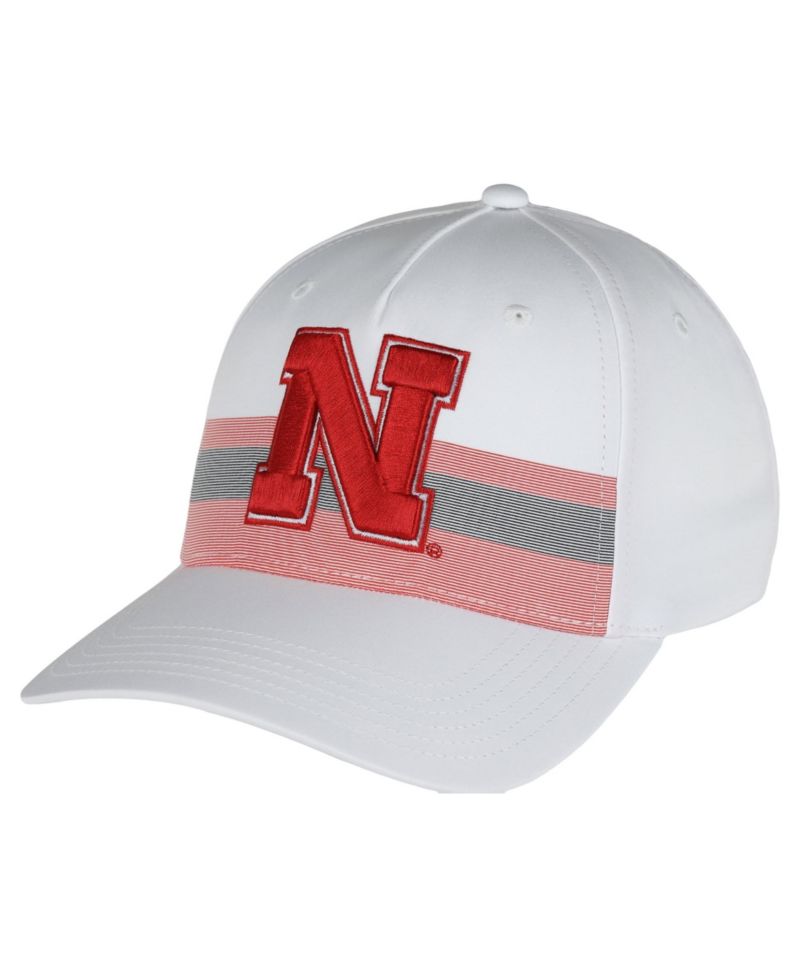 Men's and Women's White Nebraska Huskers The Sideline Adjustable Hat