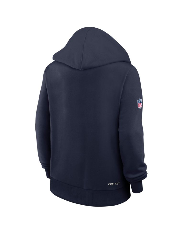 Women's Navy New England Patriots Sideline Standard Issue Dri-FIT Hoodie
