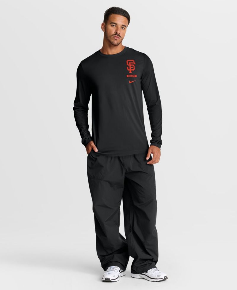 Men's Black San Francisco Giants 2-Hit Legend Dri-FIT Long Sleeve T-Shirt