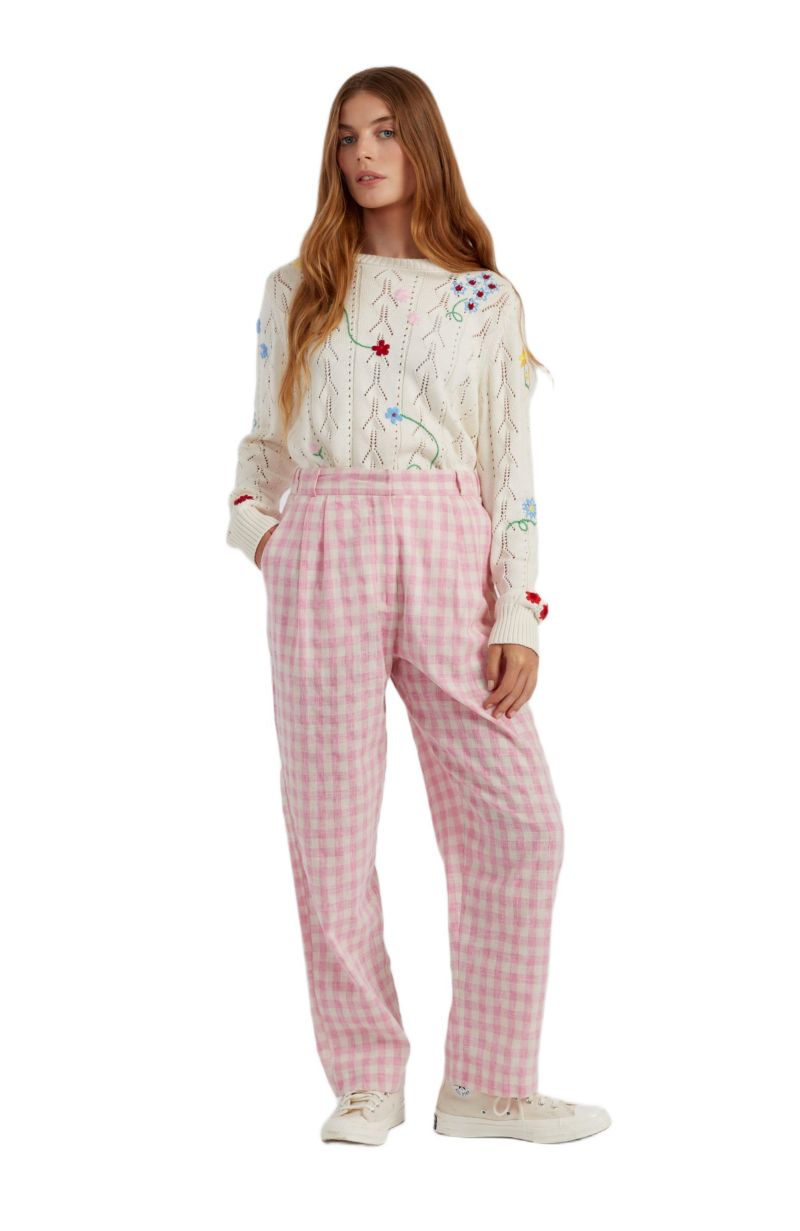 Women's Chinti and Parker Gingham Pants