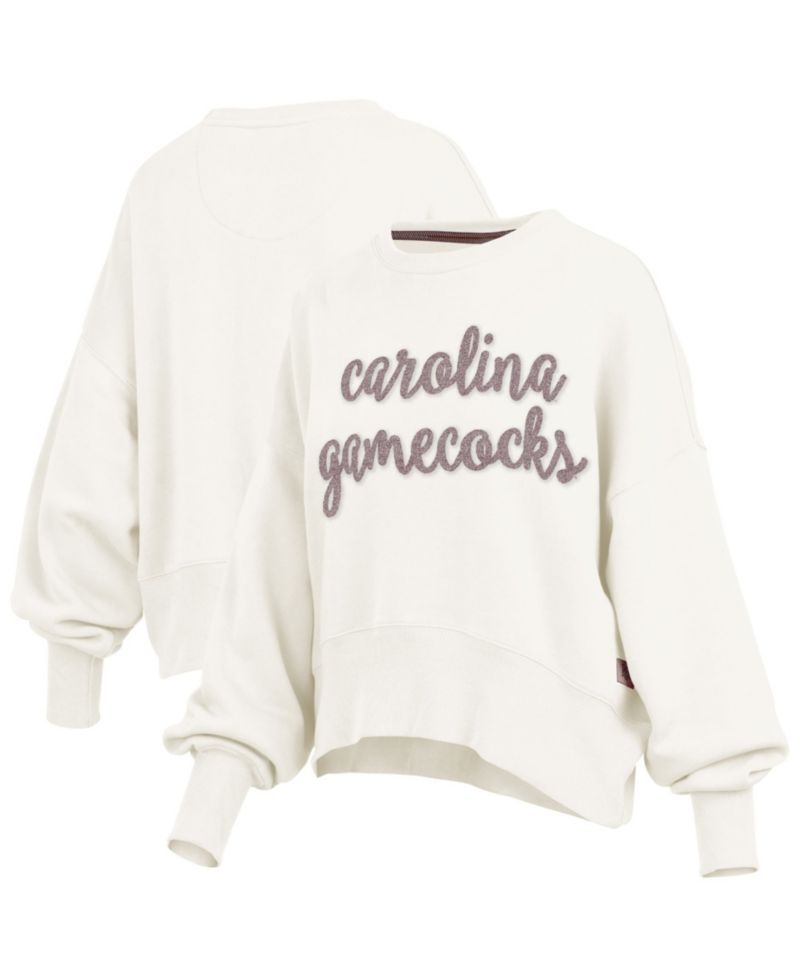 Women's South Carolina Gamecocks Chelsea Oversized Chenille Appliqu&eacute; Pullover Sweatshirt