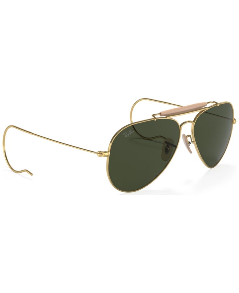 Unisex Outdoorsman Aviation Collection Sunglasses, RB303058-X 58