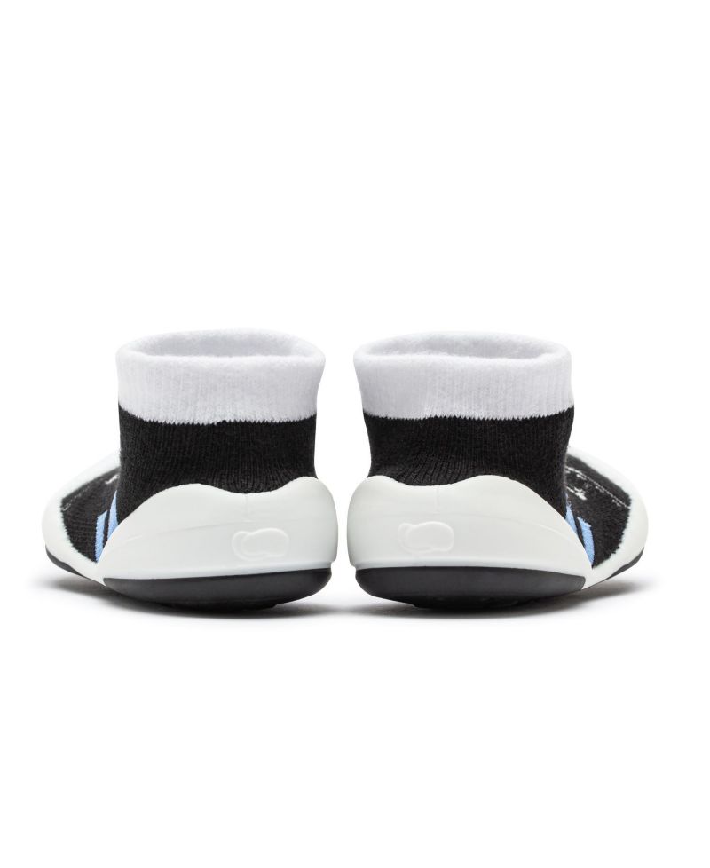 Infant Girl Boy First Walk Sock Shoes Runner - Black