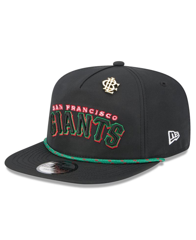 Men's Black San Francisco Giants 2025 Big League Chew Golfer Snapback Hat