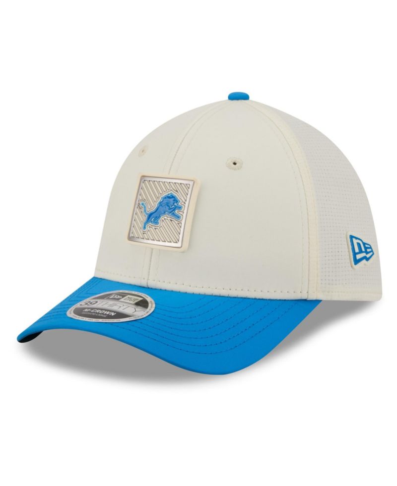 Men's Cream/Blue Detroit Lions 2026 NFL Training Camp 39THIRTY Flex Hat