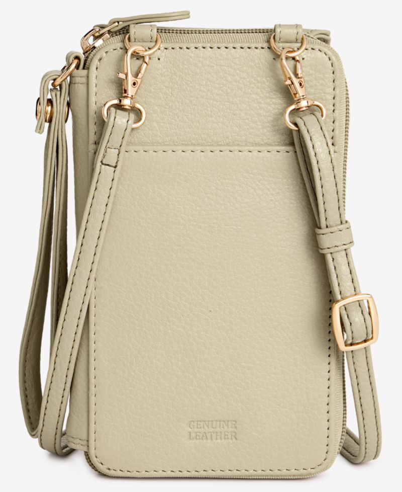 Softy Leather Tech Crossbody Wallet