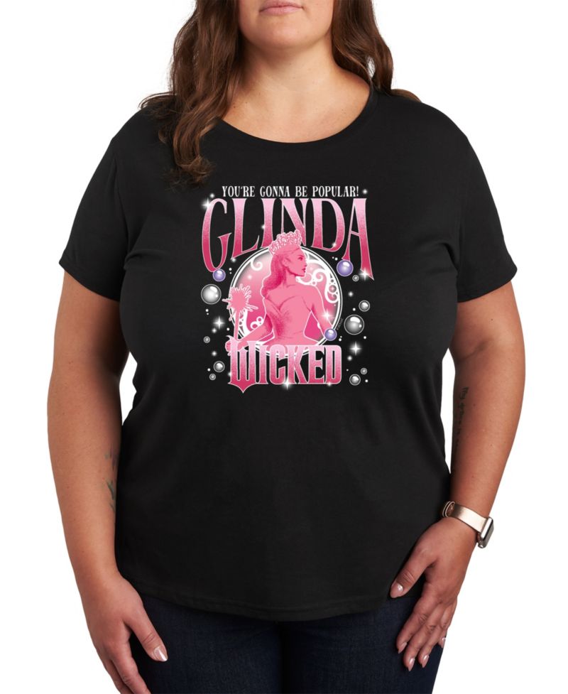 Plus Size Wicked Glinda Graphic Crew Neck T-Shirt