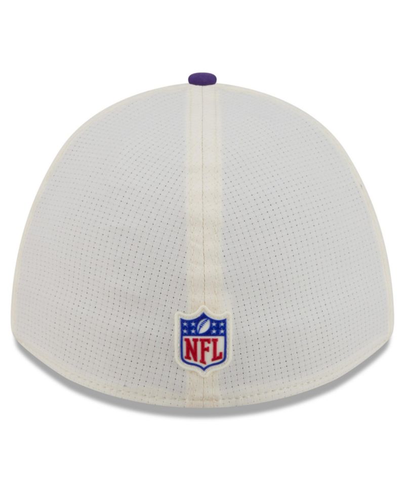 Men's Cream/Purple Minnesota Vikings 2026 NFL Training Camp 39THIRTY Flex Hat