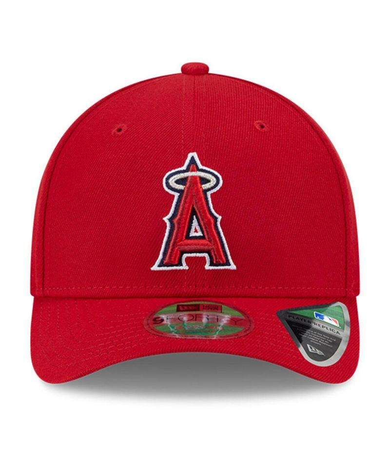 Men's Red Los Angeles Angels Player Replica 9FORTY Adjustable Hat