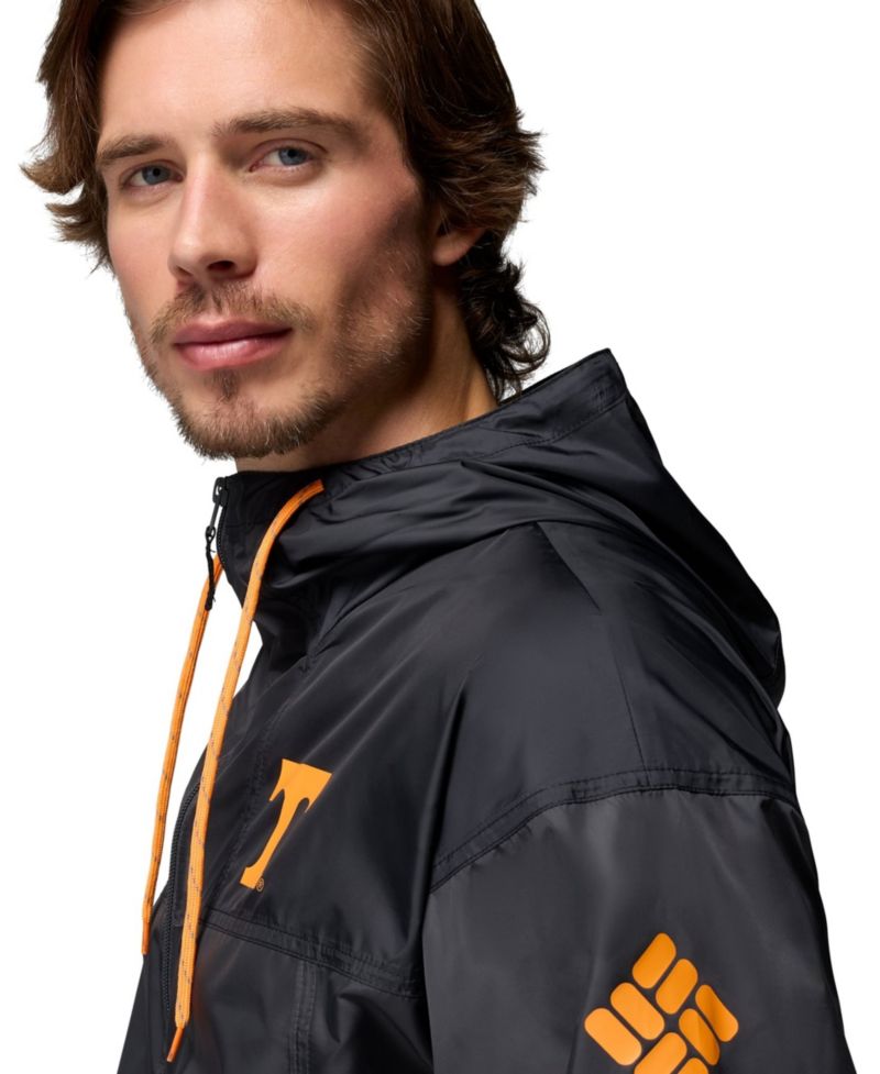 Men's Black Tennessee Volunteers Flash Challenger II Full-Zip Hooded Windbreaker