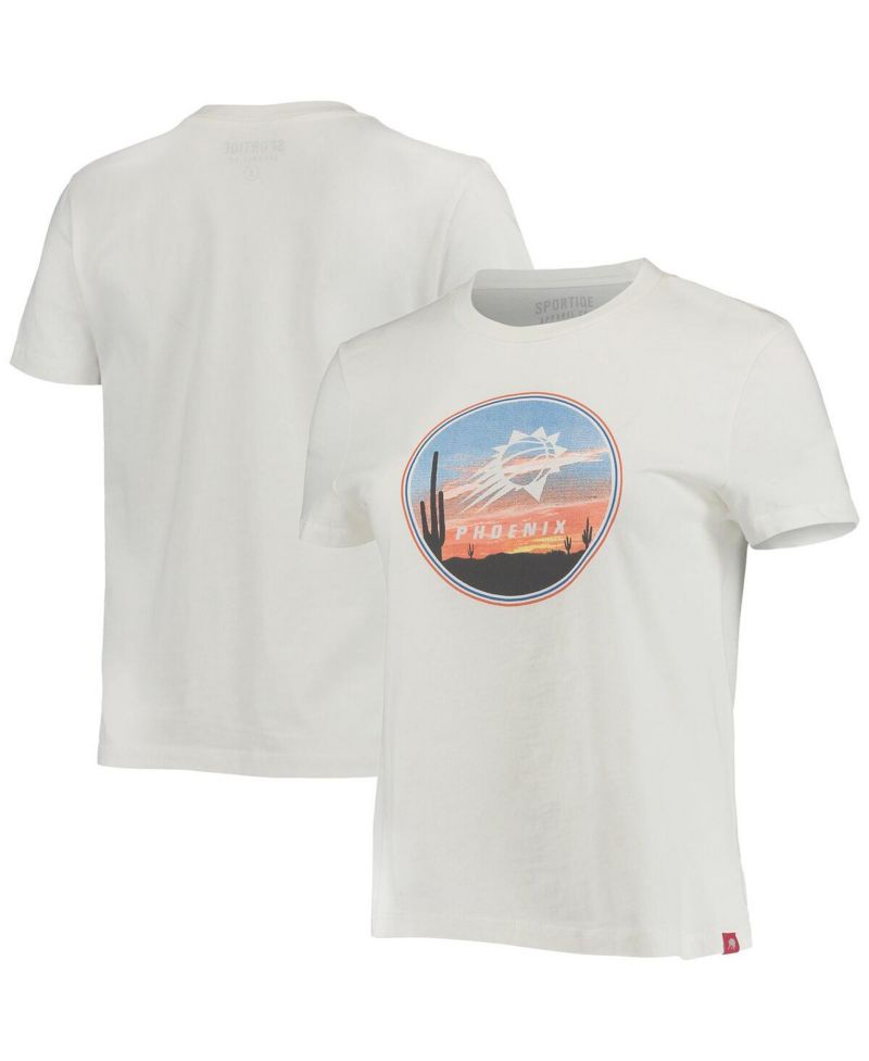 Women's White Phoenix Suns Arcadia T-shirt