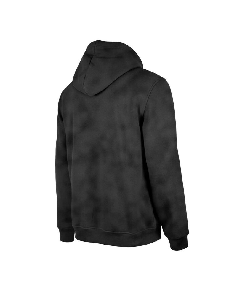 Men's Black New York Jets Identity Helmet Enzyme Washed Pullover Hoodie