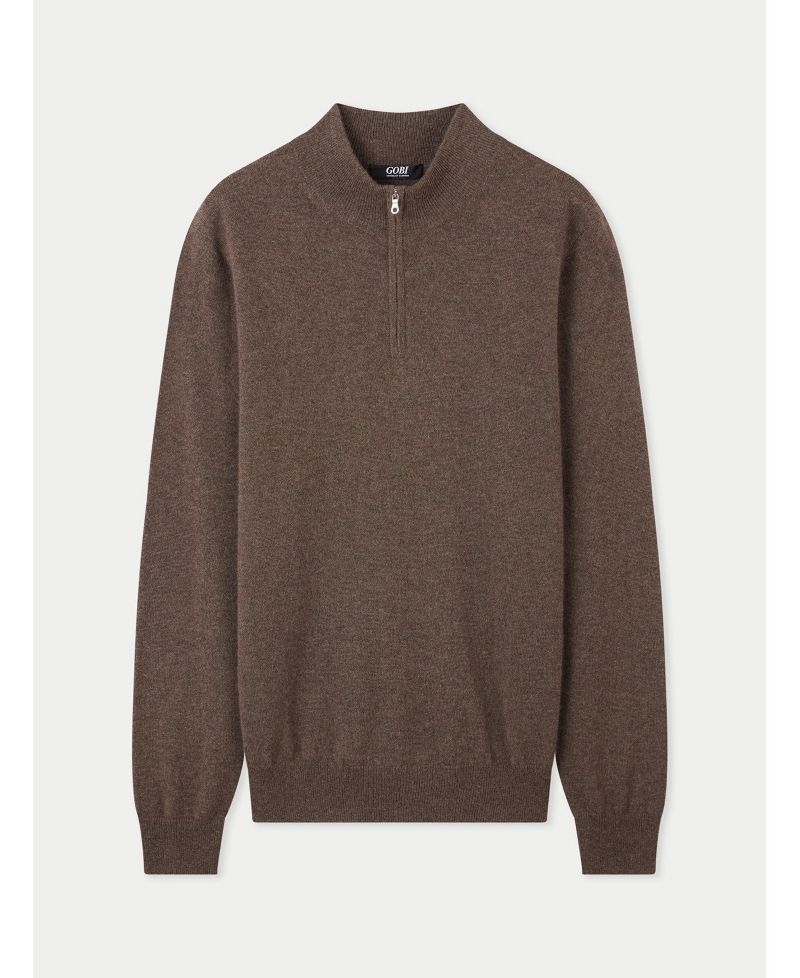 Men's Cashmere Half-Zip Sweater
