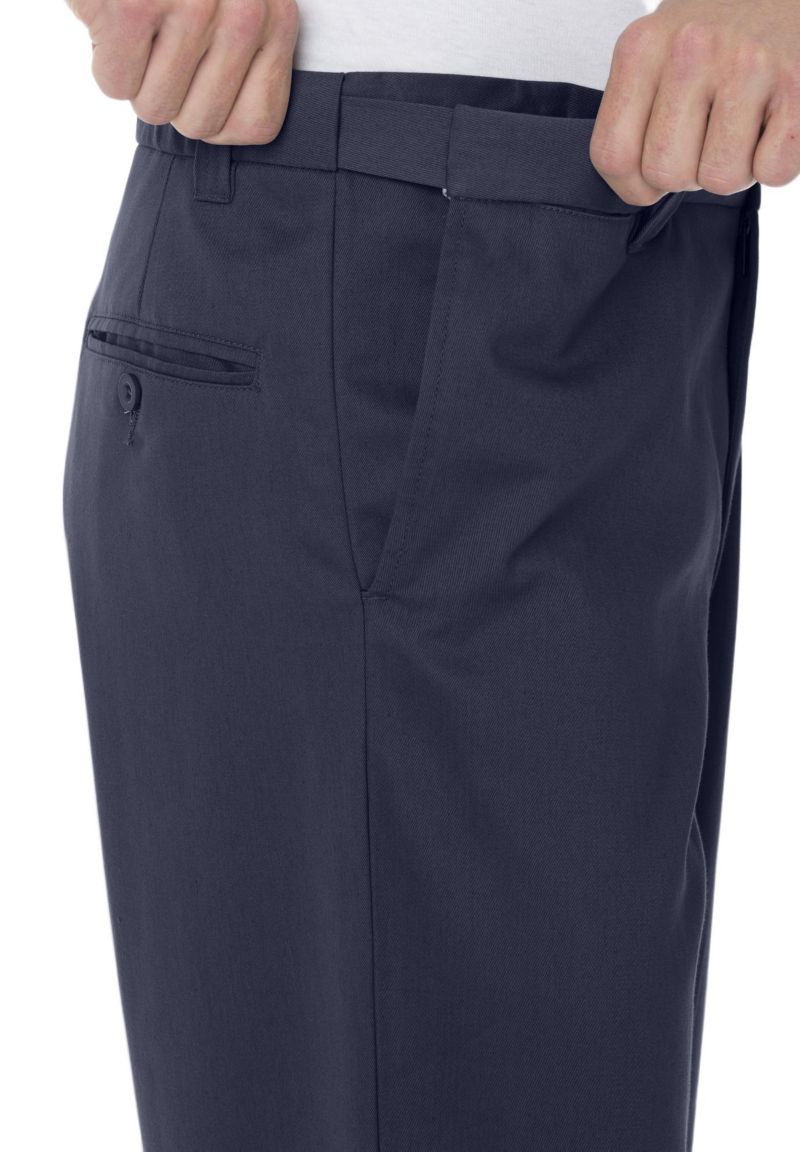 Men's Wide Leg Wrinkle Free Expandable Waist Pant