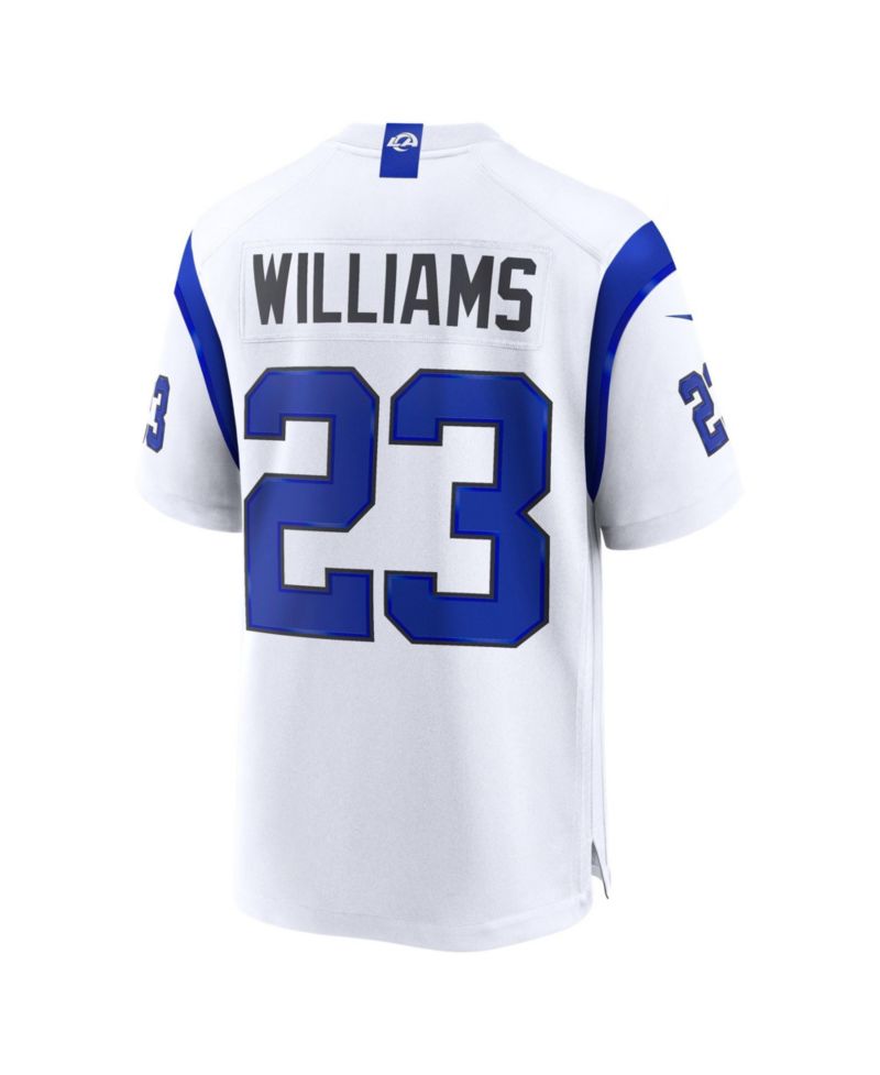 Men's Kyren Williams Los Angeles Rams Fearsome White Game Jersey