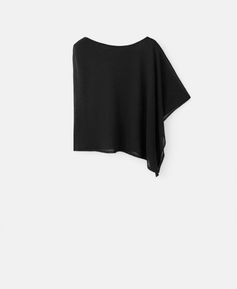 Women's Asymmetrical Knitted Cape