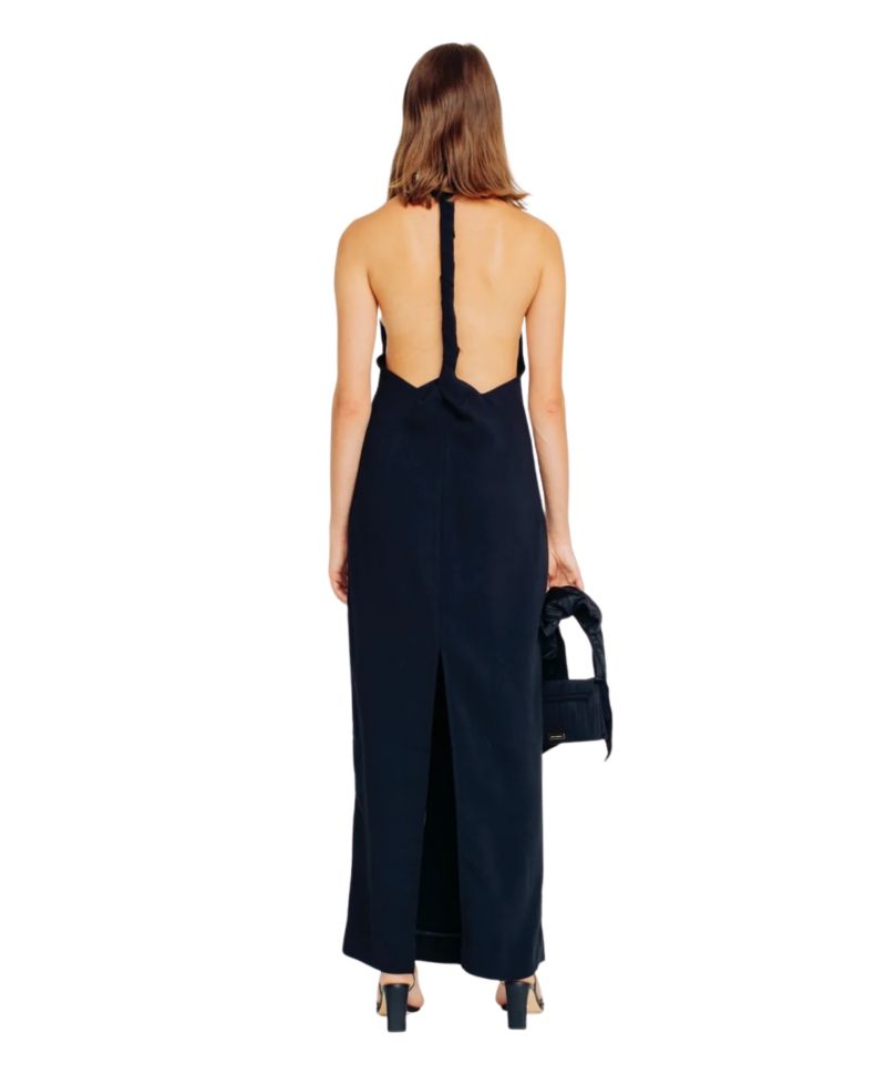 Women's Rachel Cowl-Neck Sleeveless Braided-Back Dress