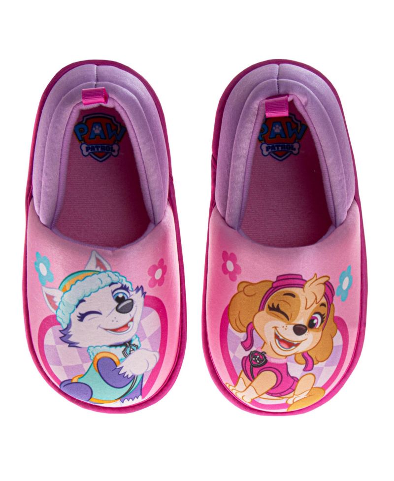 Girls Paw Patrol Skye & Everest Slippers Plush, Warm, and Soft House Shoes