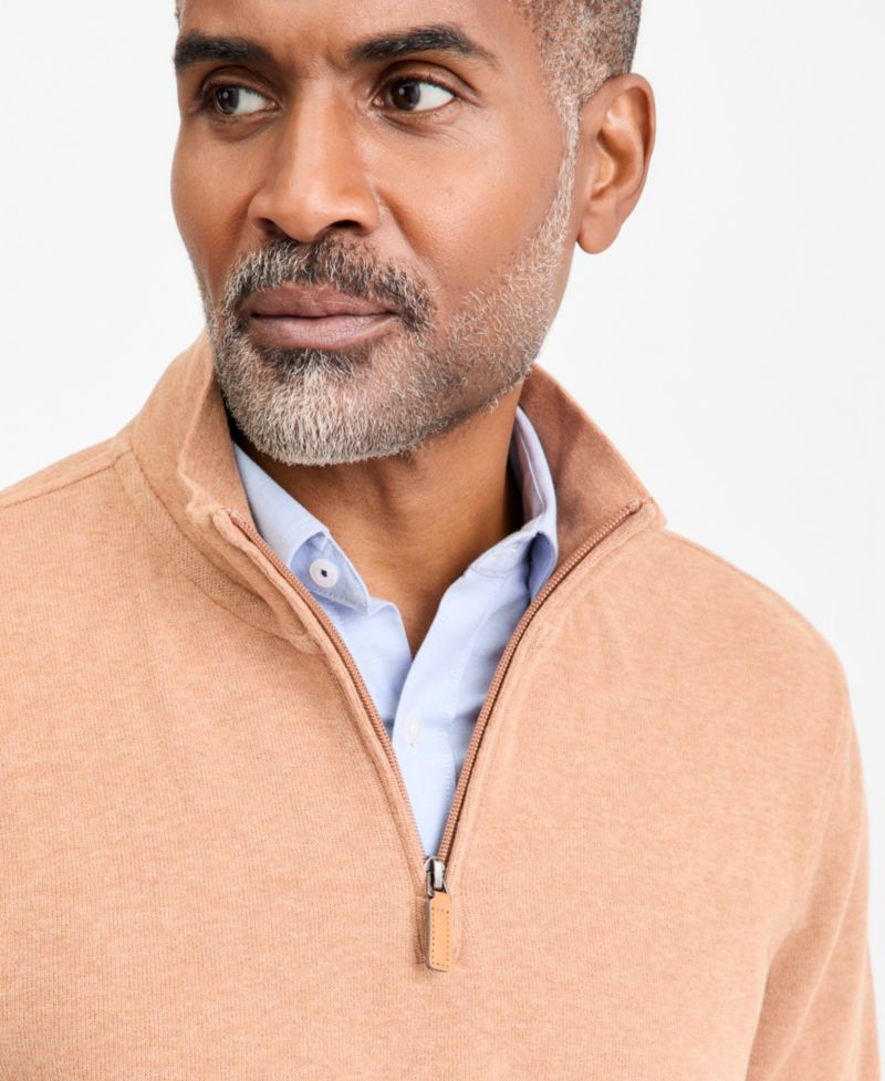 Men's French Rib Quarter-Zip Sweatshirt