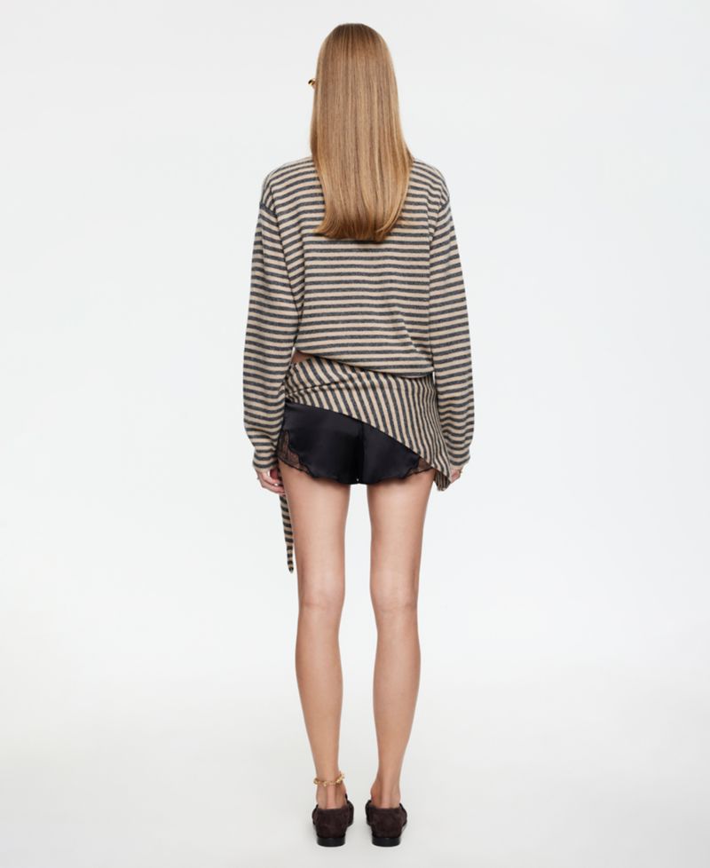 Women's Striped Long-Sleeve Top