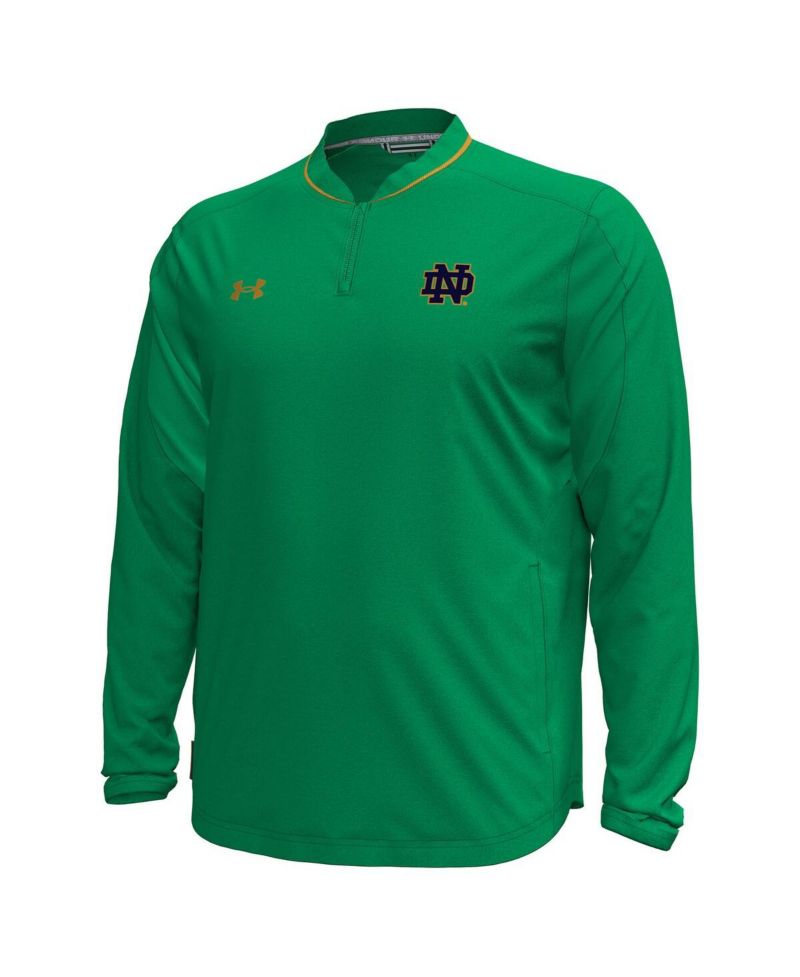 Men's Green Notre Dame Fighting Irish Motivate Long Sleeve Quarter-Zip Jacket