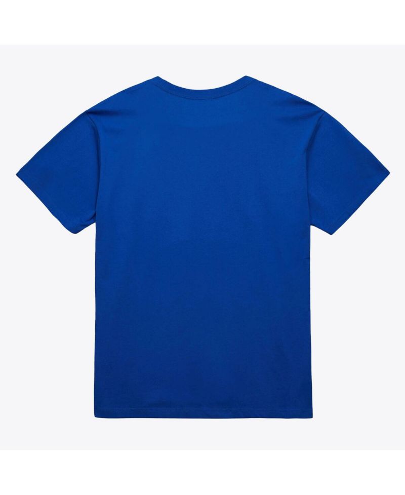 Men's and Women's Royal Denver Nuggets Hardwood Classics Basic Logo Arch T-Shirt