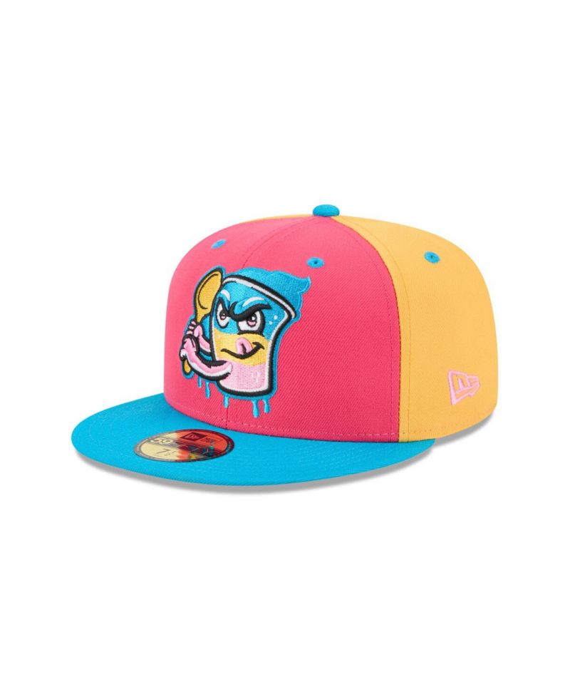 Men's Pink Jacksonville Jumbo Shrimp Theme Nights 59FIFTY Fitted Hat
