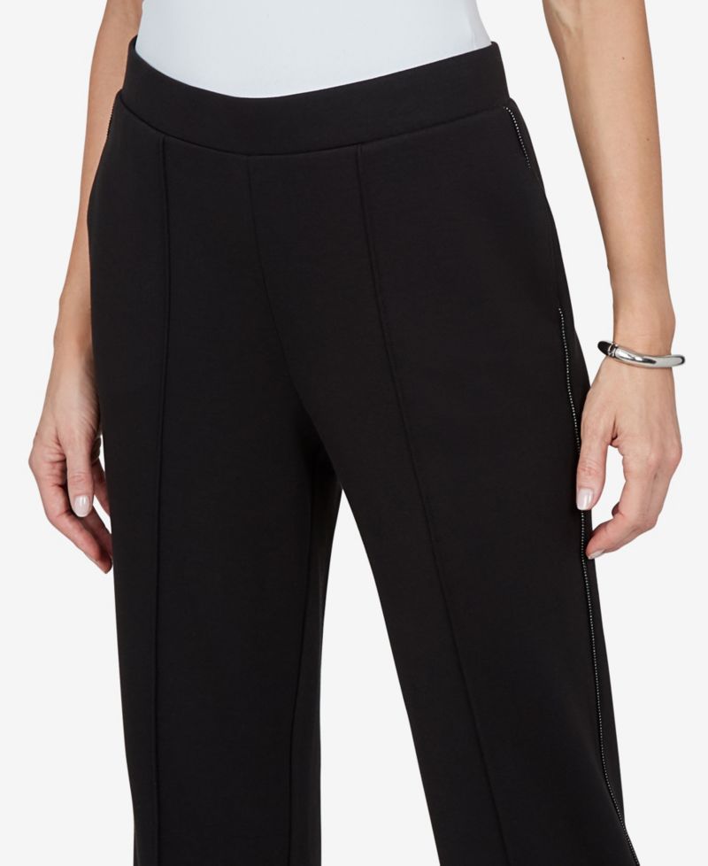 Petite Pull-On Elastic-Waist Cropped-Ankle Pants