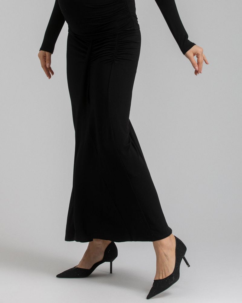 Maternity Ruched Bamboo Jersey Stretch Nike Skirt