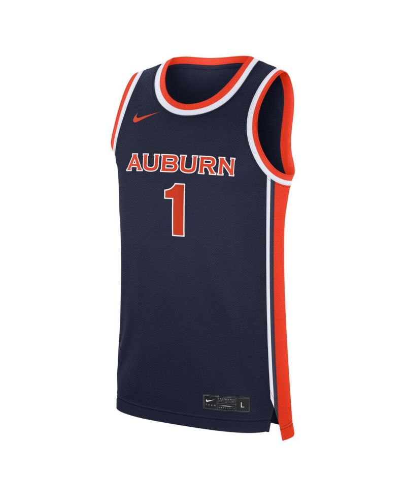 Big Boys and Girls Navy Auburn Tigers Replica Basketball Jersey