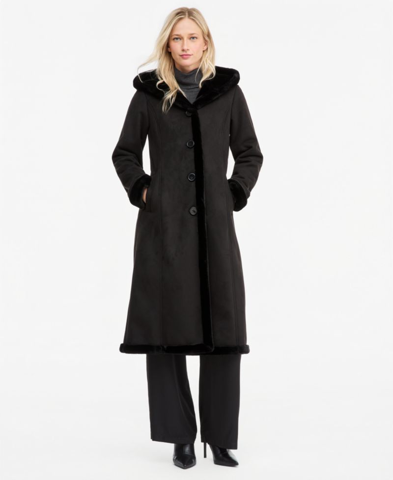 Women's Maxi Faux Shearling Coat
