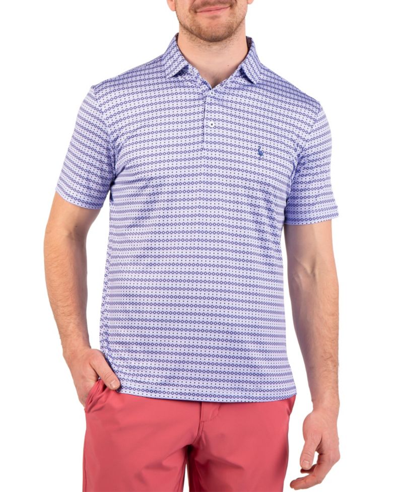 Men's Geo Stars Printed Performance Polo