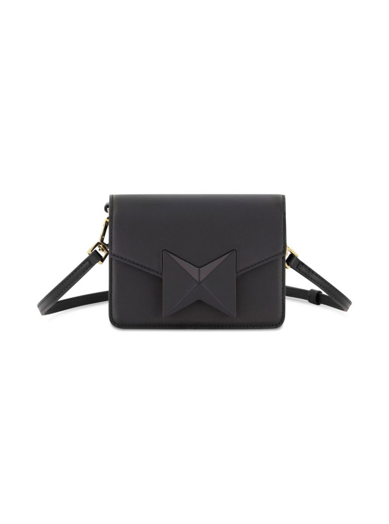Mini Leather Gold Strap Crossbody Bag