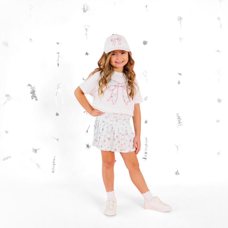 Girls Floral Athletic Skirt