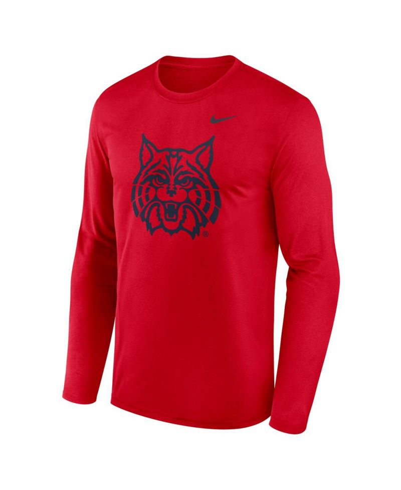 Men's Red Arizona Wildcats Primetime Alternate Logo Legend Long Sleeve T-Shirt