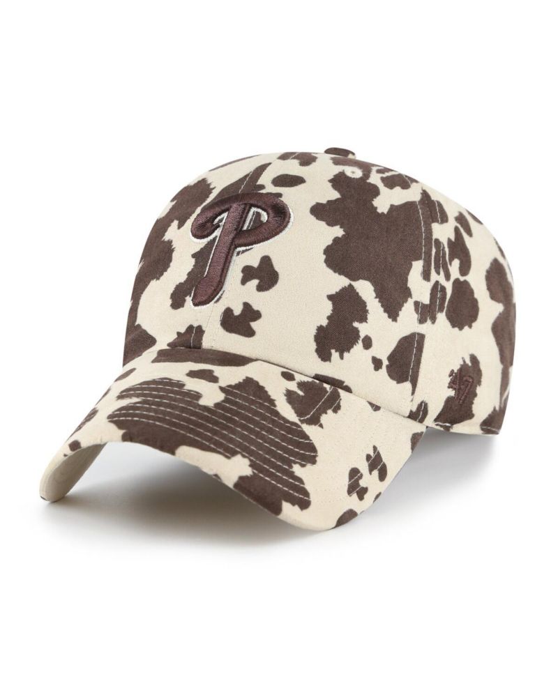 Women's Natural Philadelphia Phillies Bessie Clean Up Adjustable Hat