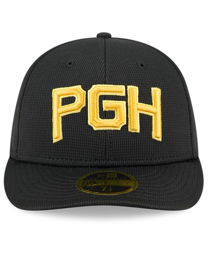 Men's Black Pittsburgh Pirates City Connect Batting Practice Low Profile 59FIFTY Fitted Hat