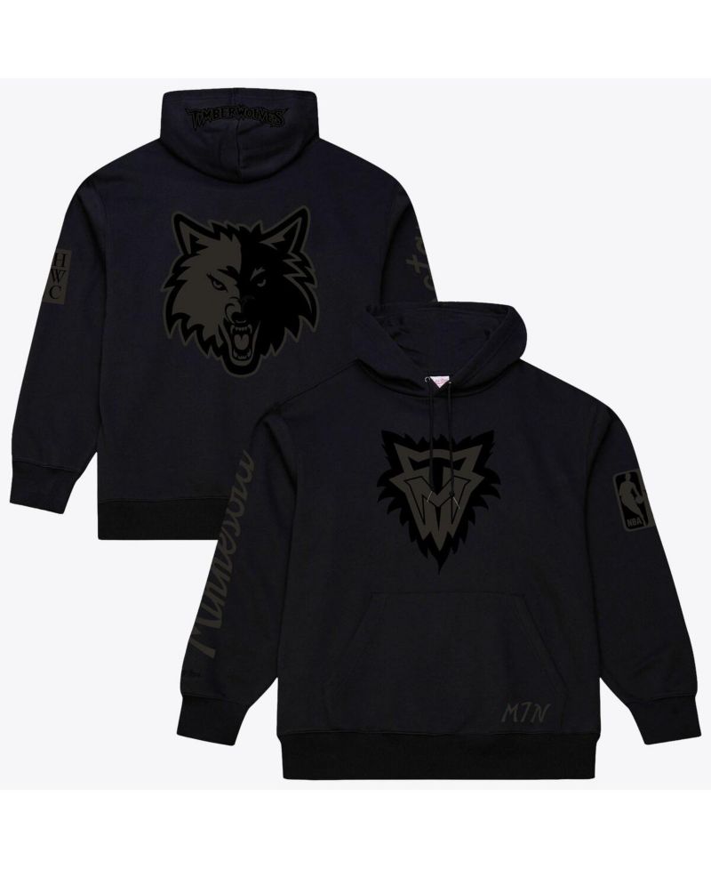 Men's Black Minnesota Timberwolves Phantom Fleece Hoodie