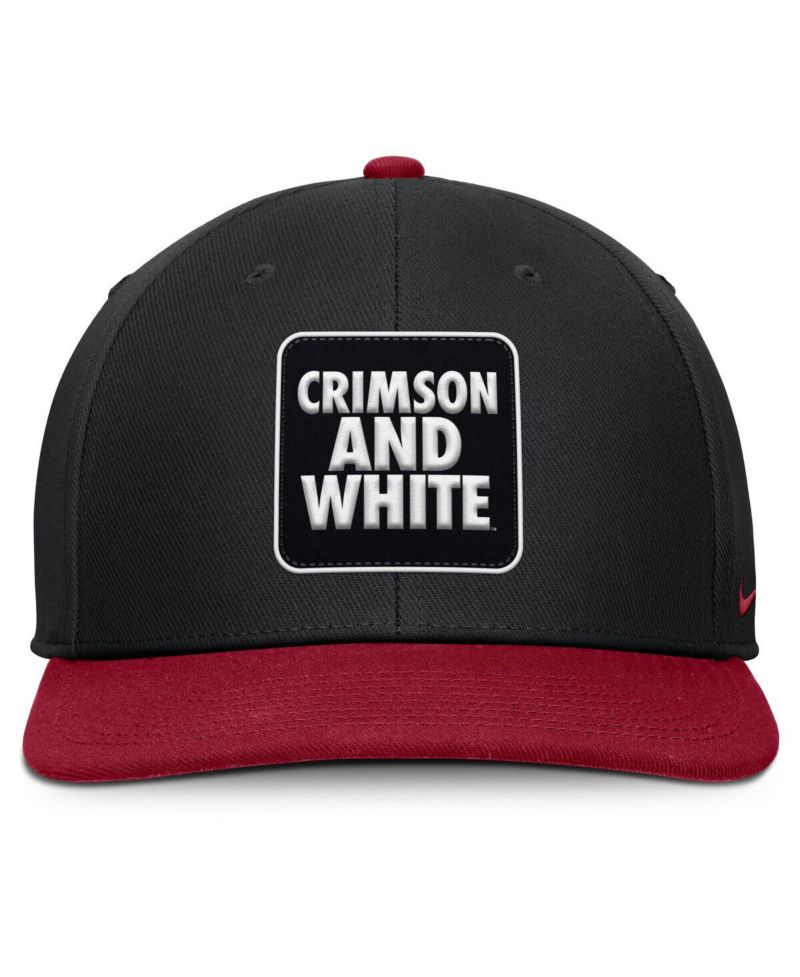 Men's Black/Crimson Alabama Crimson Tide 2025 Sideline Campus Pro Local Snapback Hat
