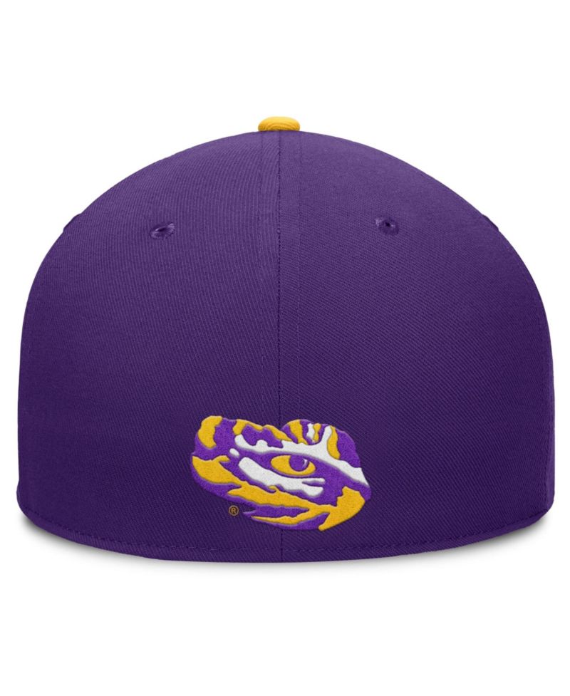 Men's Purple LSU Tigers Pick Off Fitted Hat