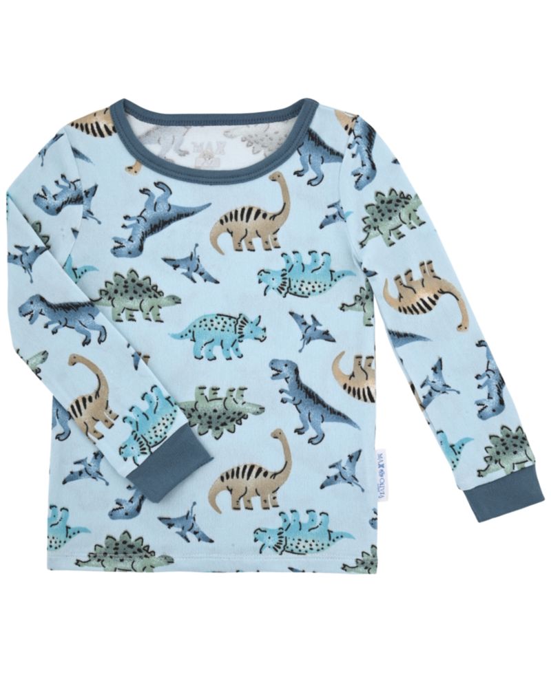 Boys' 12M-5T Dino Allover Print Pajama with Socks, 3-Piece Set