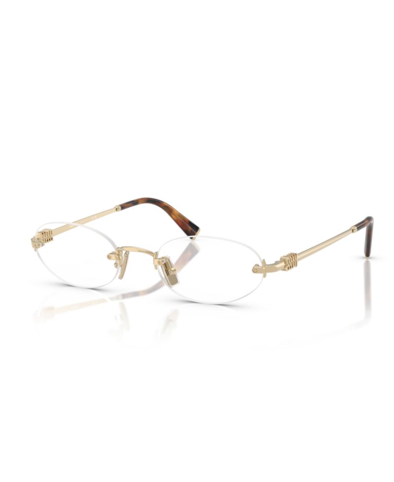 Woman Oval Metal MU 53WV Eyeglasses