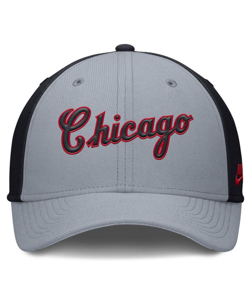 Men's Gray/Navy Chicago White Sox Rise Swoosh Performance Flex Hat