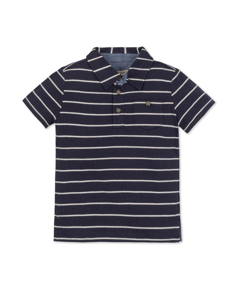 Hope and Henry Little and Big Boys' Organic Short Sleeve Jersey Polo