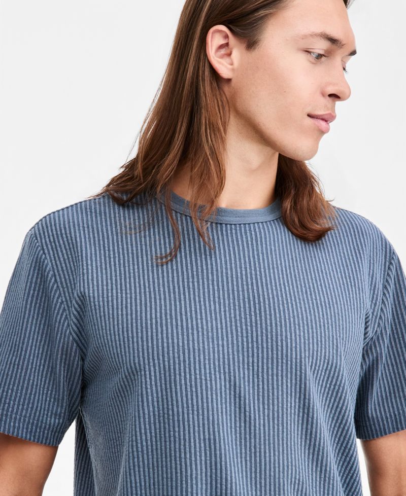 Men's Logan Stripe Jacquard T-Shirt